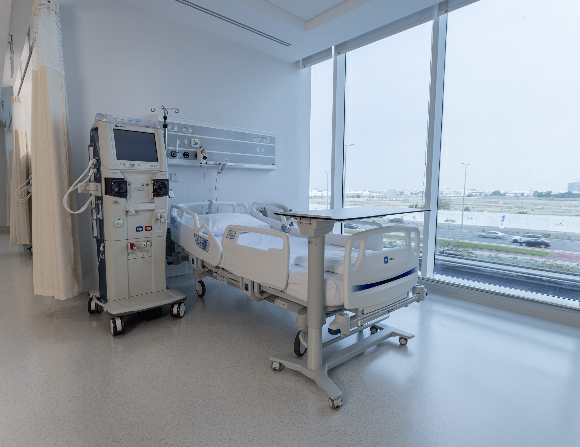 Patient suite with city view